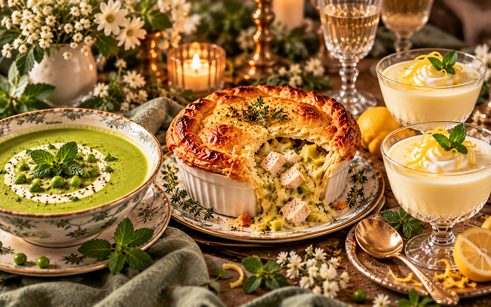 Krimidinner Menü: elegantes 3-Gänge-Menü für den Mädelsabend