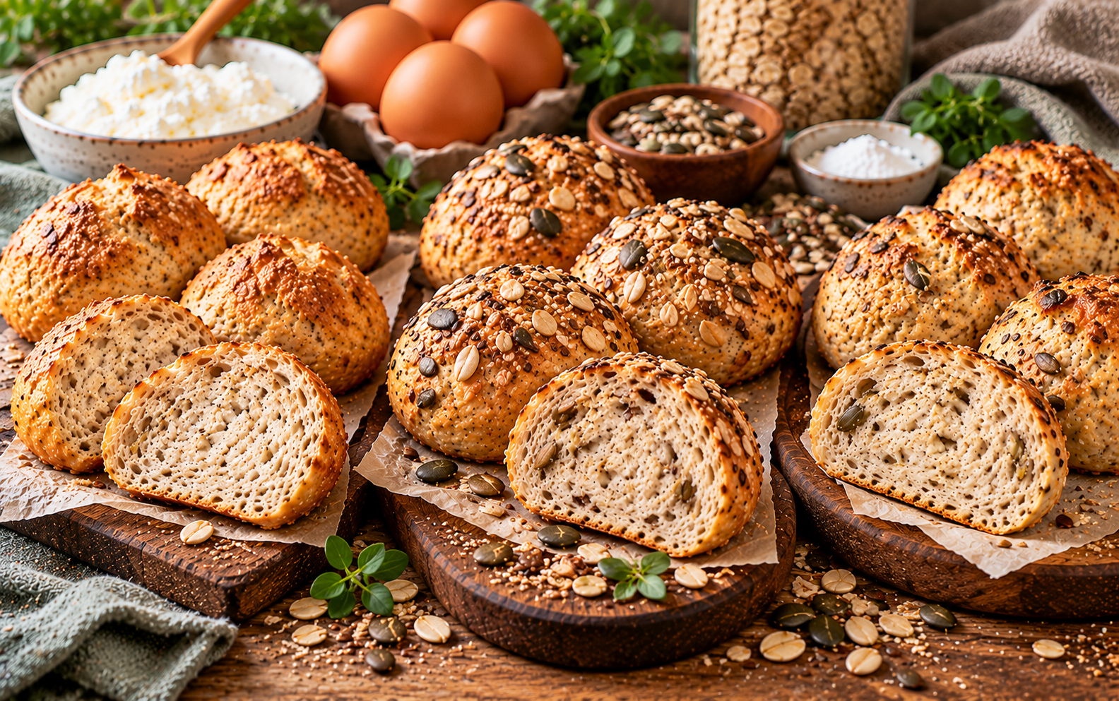 Eiweißbrötchen: 3 einfache, proteinreiche Rezepte